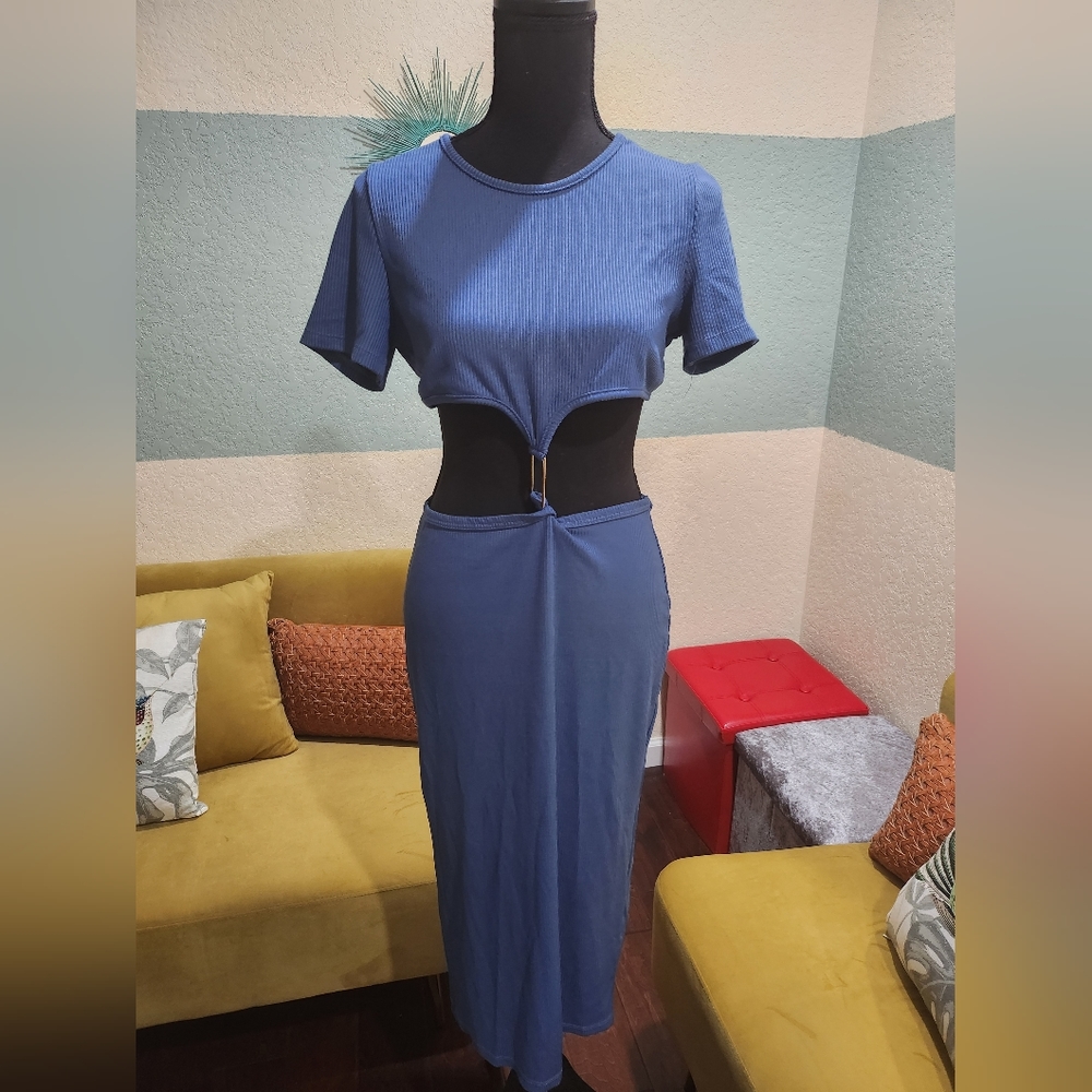 Shop w/Pink Royal Blue Dress Size L